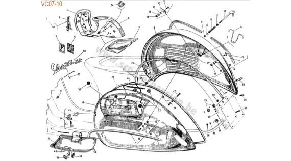 Châssis, emblème et ailes