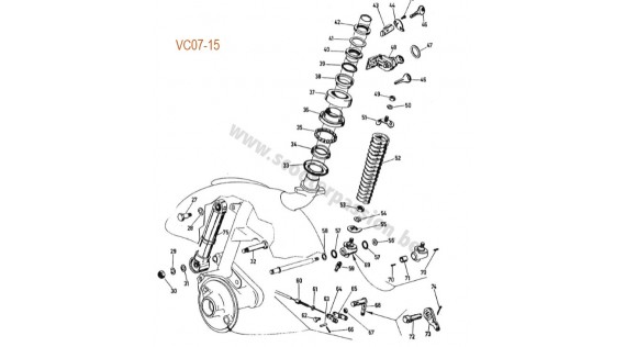 Roulements de fourche, neiman et amortisseur avant