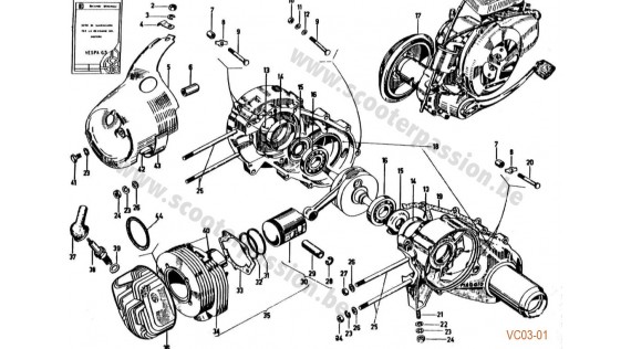 Carter, groupe thermique, joints moteur