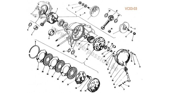 Vilebrequin et embrayage