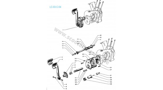Kicksysteem Lambretta C