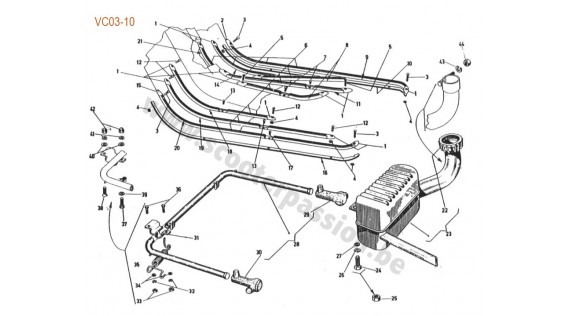 Baguettes de plancher, béquille et échappement