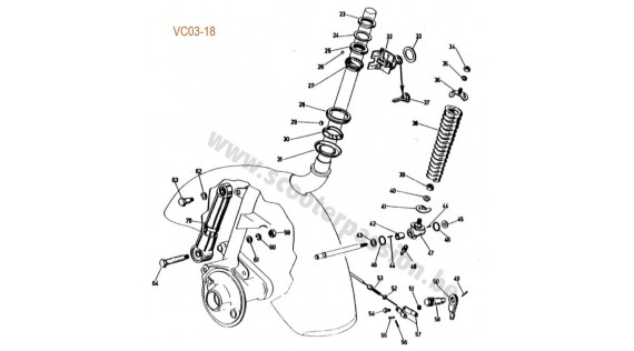 Roulements de fourche, neiman et amortisseur avant