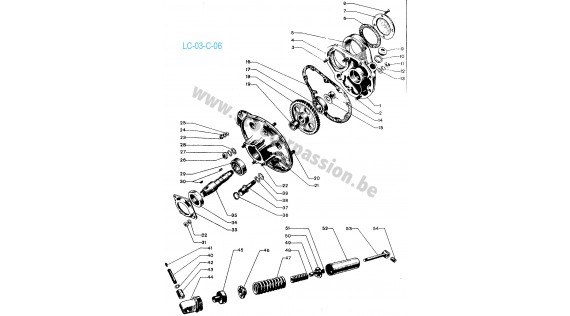 Pont de transmission et suspension arrière Lambretta C