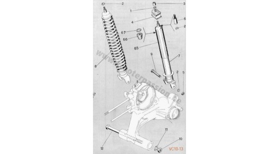 Amortisseur arrière et avant