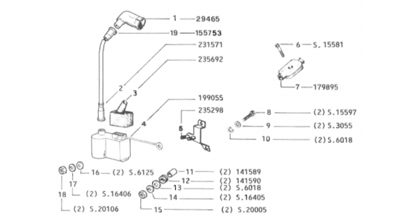 Boîtier d'allumage CDI et bo^tier de connexion