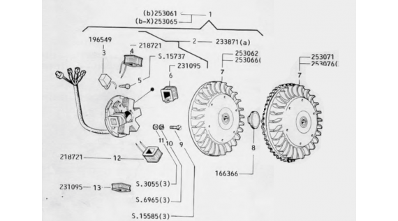 Plateau d'allumage et volant moteur