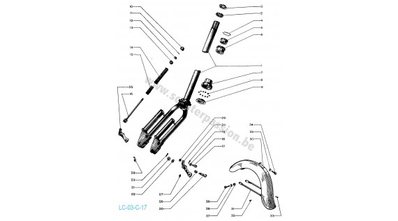 Gaines, câbles et fixation