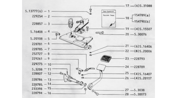 Pédale de frein et réparatiteur