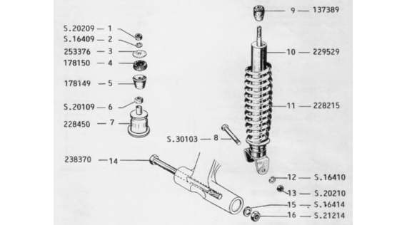 Amortisseur arrière