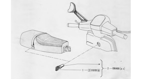 Serrure de boîte à gants et de selle