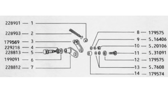 Fixation de câble de frein avant 