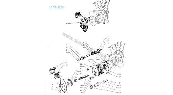 Système de kick  Lambretta LC