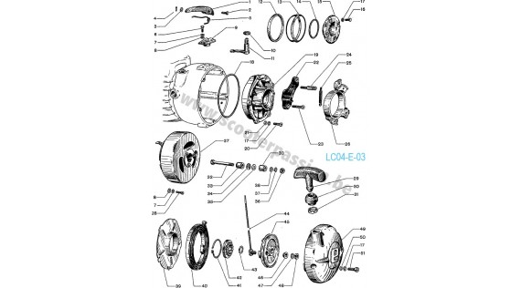 Système de démarreur manuel Lambretta E