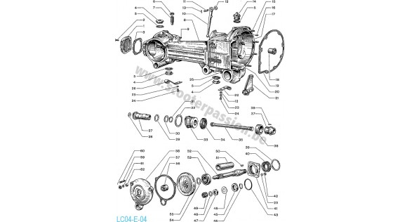 Lambretta E transmissie