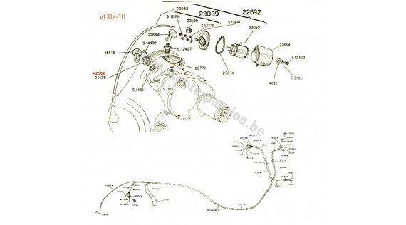 Faisceau, connecteur, bobine haute tension et câble haute tension bougie