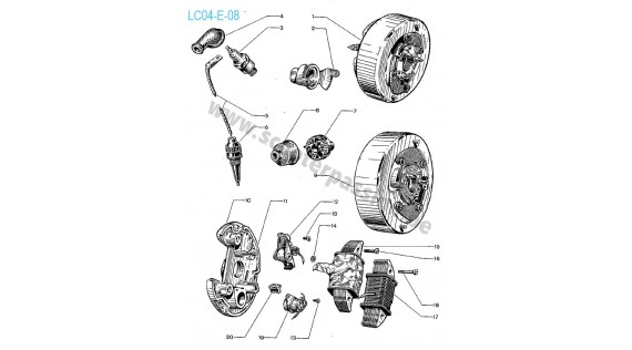 Allumage avec retard automatique Lambretta E