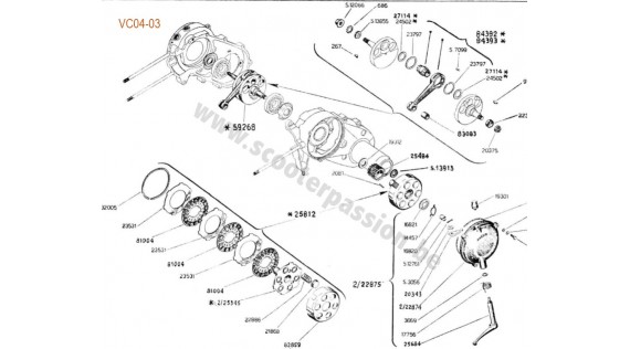Embrayage et vilebrequin